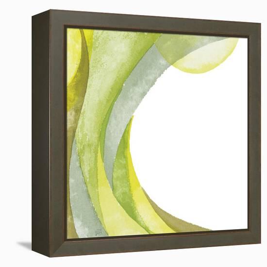 Lime Geometric I-Chris Paschke-Framed Premier Image Canvas