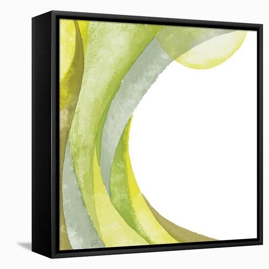 Lime Geometric I-Chris Paschke-Framed Premier Image Canvas