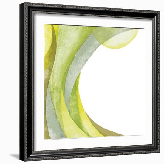 Lime Geometric I-Chris Paschke-Framed Giclee Print