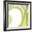 Lime Geometric II-Chris Paschke-Framed Giclee Print