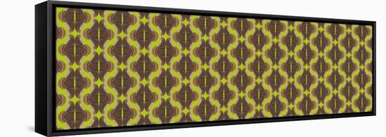 Lime Green Moth Dream panoramic-Belen Mena-Framed Premier Image Canvas