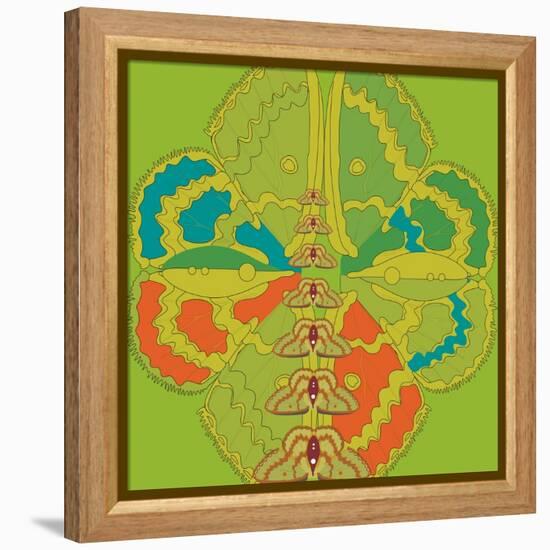 Lime Green Zuca Fantasy-Belen Mena-Framed Premier Image Canvas