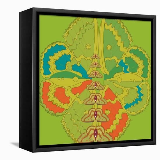 Lime Green Zuca Fantasy-Belen Mena-Framed Premier Image Canvas