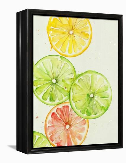 Lime in Around III-Rikki Drotar-Framed Premier Image Canvas