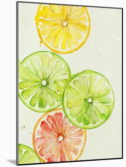 Lime in Around III-Rikki Drotar-Mounted Giclee Print