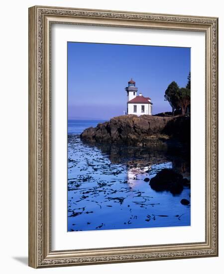 Lime Kiln Lighthouse, Entrance to Haro Strait, San Juan Island, Washington, USA-Jamie & Judy Wild-Framed Photographic Print