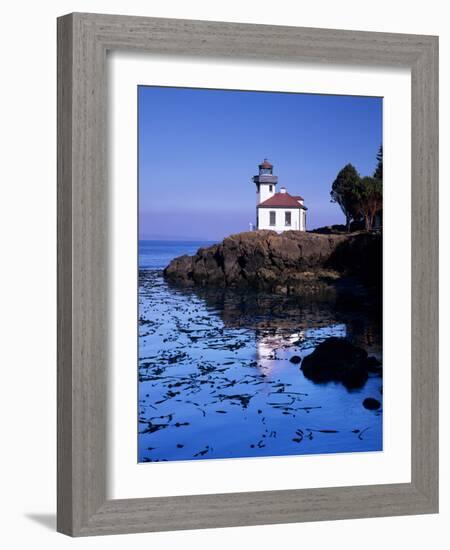 Lime Kiln Lighthouse, Entrance to Haro Strait, San Juan Island, Washington, USA-Jamie & Judy Wild-Framed Photographic Print