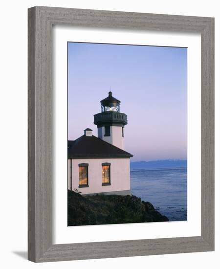 Lime Kiln Lighthouse, San Juan Island, Washington State, USA-Stuart Westmorland-Framed Photographic Print