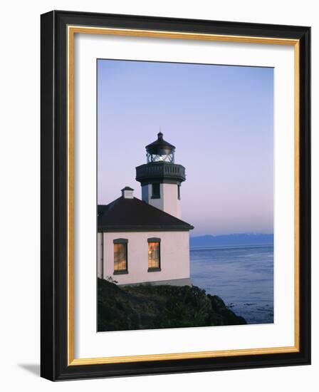 Lime Kiln Lighthouse, San Juan Island, Washington State, USA-Stuart Westmorland-Framed Photographic Print