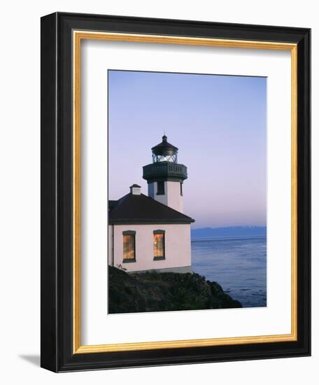Lime Kiln Lighthouse, San Juan Island, Washington State, USA-Stuart Westmorland-Framed Photographic Print