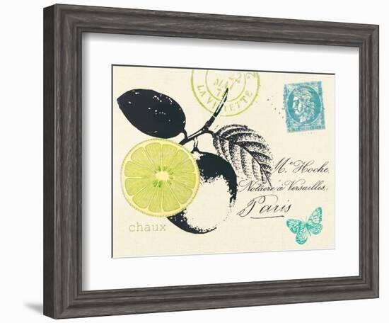 Lime Letter-Z Studio-Framed Art Print