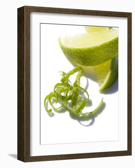 Lime Slices And Peel-Jon Stokes-Framed Photographic Print