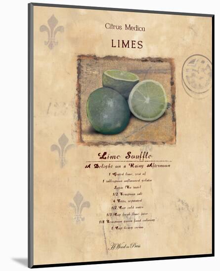 Lime Souffle-Wood-Mounted Art Print