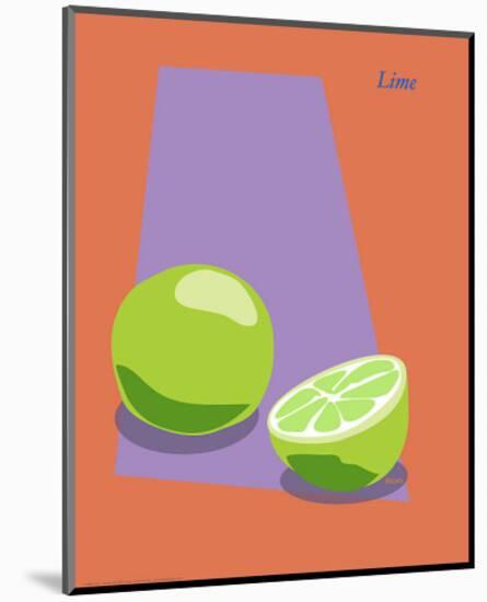 Lime-ATOM-Mounted Giclee Print
