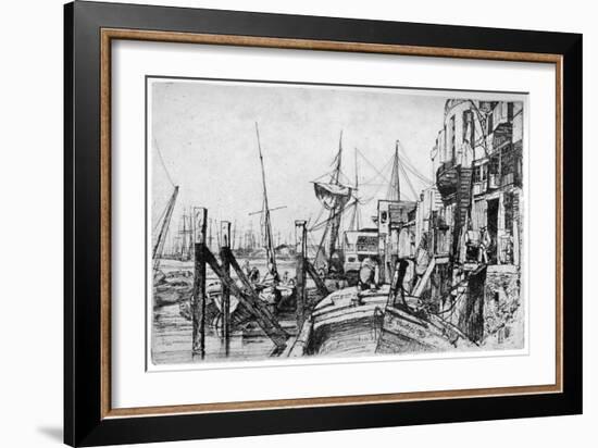 Limehouse, 19th Century-James Abbott McNeill Whistler-Framed Giclee Print