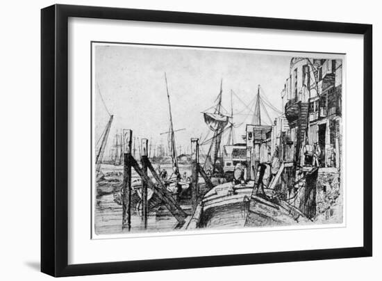 Limehouse, 19th Century-James Abbott McNeill Whistler-Framed Giclee Print