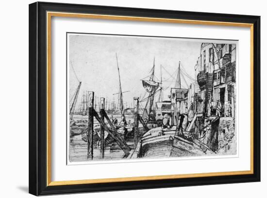 Limehouse, 19th Century-James Abbott McNeill Whistler-Framed Giclee Print