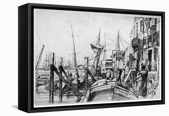 Limehouse, 19th Century-James Abbott McNeill Whistler-Framed Premier Image Canvas