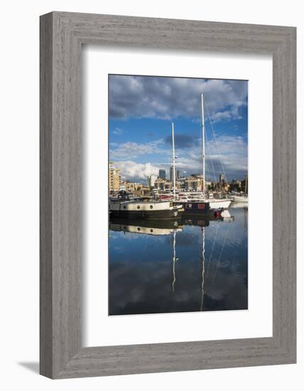 Limehouse Basin, London Borough of Tower Hamlets, East London, England, United Kingdom, Europe-Matthew Williams-Ellis-Framed Photographic Print