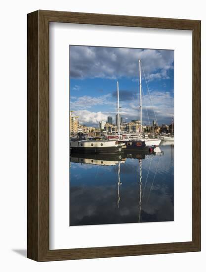 Limehouse Basin, London Borough of Tower Hamlets, East London, England, United Kingdom, Europe-Matthew Williams-Ellis-Framed Photographic Print