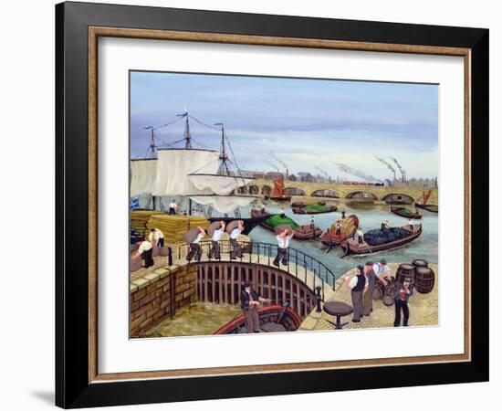 Limehouse Basin, Regent's Canal-Margaret Loxton-Framed Giclee Print