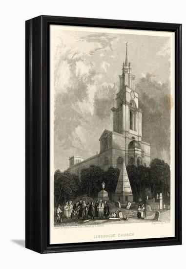 Limehouse Church; St Anne's Church, Limehouse, London-Hablot Knight Browne-Framed Premier Image Canvas