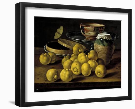 Limes, a Box of Jelly and Recipients-Luis Egidio Meléndez-Framed Giclee Print