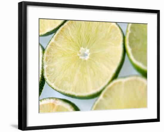 Limes in slices-null-Framed Photographic Print