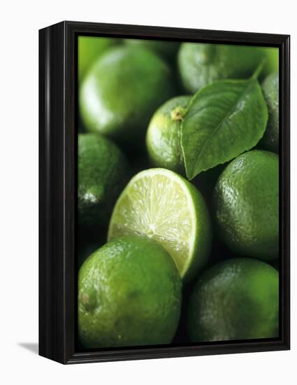 Limes, Several Whole and One Halved-Vladimir Shulevsky-Framed Premier Image Canvas