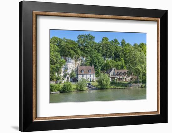 Limestone buildings, along Seine River, Normandy, France-Lisa S. Engelbrecht-Framed Photographic Print