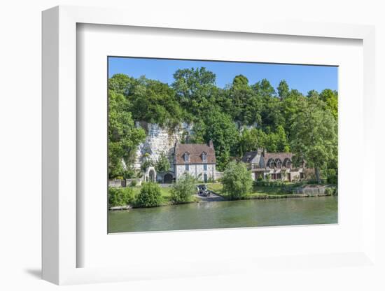 Limestone buildings, along Seine River, Normandy, France-Lisa S. Engelbrecht-Framed Photographic Print