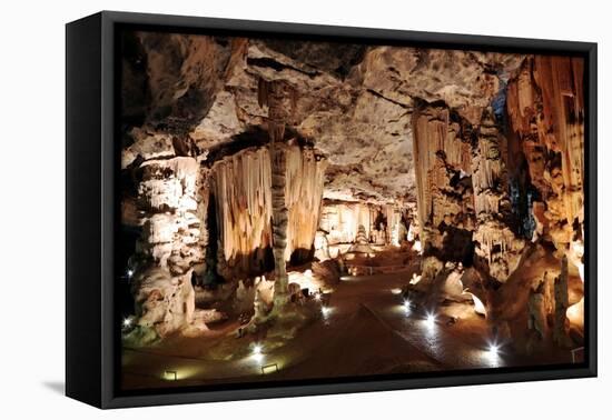 Limestone Cavern Formations-Four Oaks-Framed Premier Image Canvas