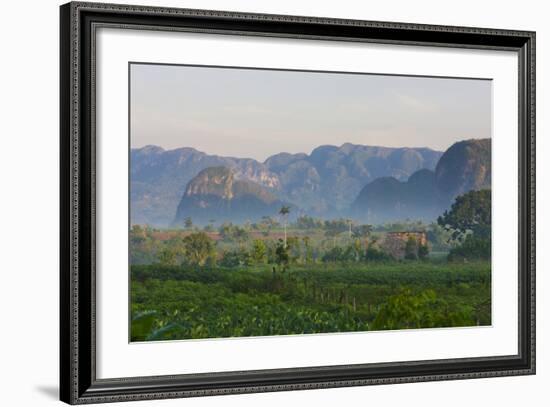 Limestone Hill, Farmland, Vinales Valley, UNESCO World Heritage Site, Cuba-Keren Su-Framed Photographic Print