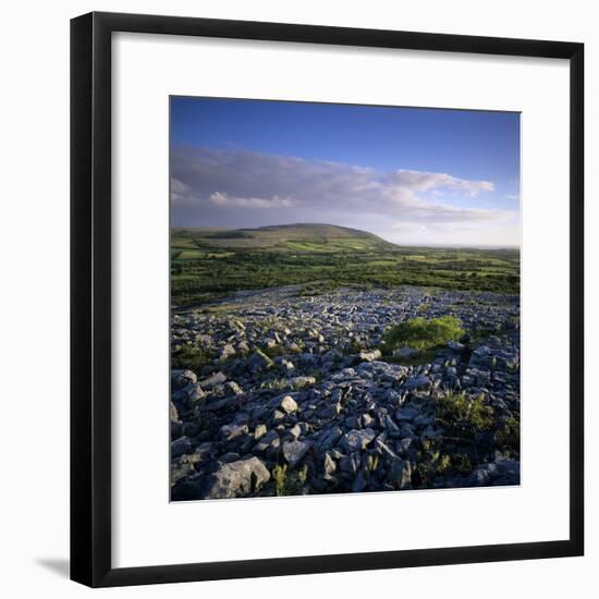 Limestone Pavement, the Burren, County Clare, Munster, Republic of Ireland, Europe-Stuart Black-Framed Photographic Print