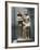 Limestone Sculptural Group Depicting a Married Couple-null-Framed Giclee Print