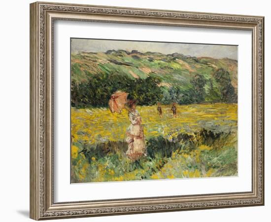 Limetz Meadow, 1887-Claude Monet-Framed Giclee Print