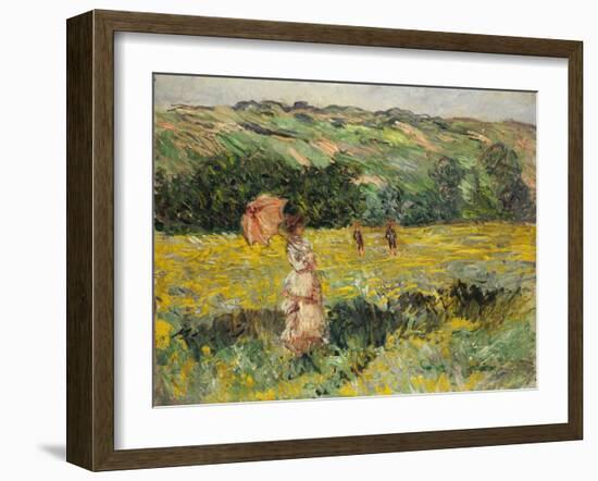 Limetz Meadow, 1887-Claude Monet-Framed Giclee Print