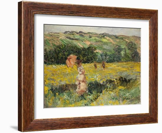 Limetz Meadow, 1887-Claude Monet-Framed Giclee Print