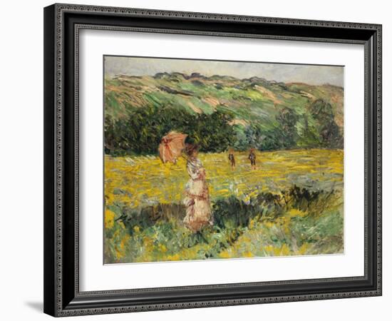 Limetz Meadow, 1887-Claude Monet-Framed Giclee Print