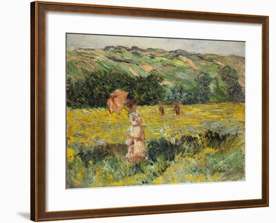 Limetz Meadow, 1887-Claude Monet-Framed Giclee Print