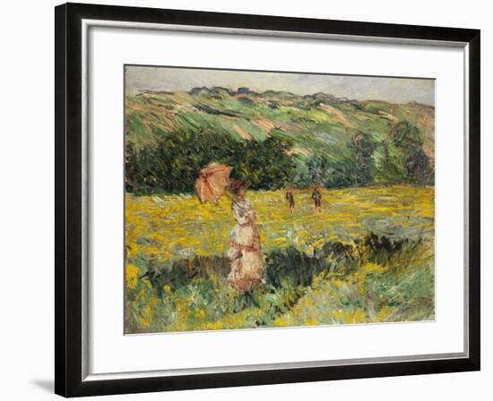 Limetz Meadow, 1887-Claude Monet-Framed Giclee Print