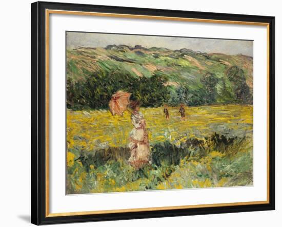 Limetz Meadow, 1887-Claude Monet-Framed Giclee Print