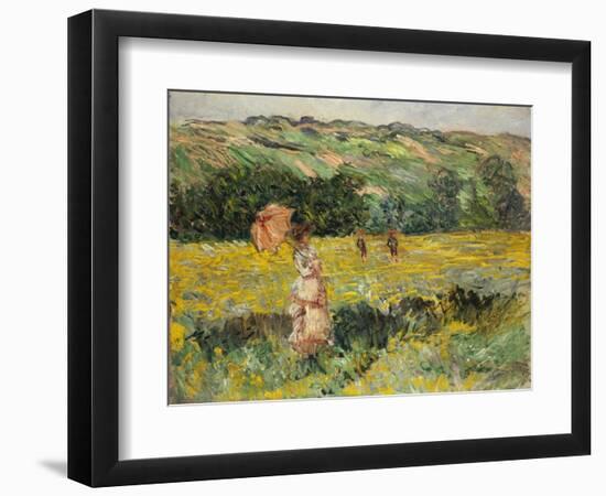 Limetz Meadow, 1887-Claude Monet-Framed Giclee Print