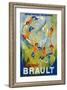 Limonade Brault Vintage Poster - Europe-Lantern Press-Framed Art Print