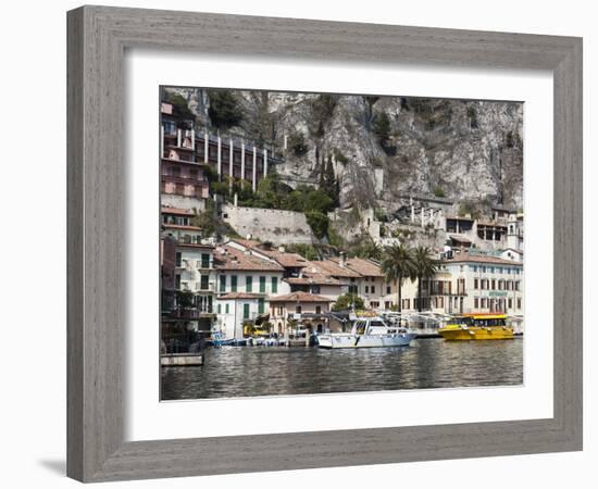 Limone Del Garda, Lake Garda, Lombardy, Italian Lakes, Italy, Europe-Sergio Pitamitz-Framed Photographic Print