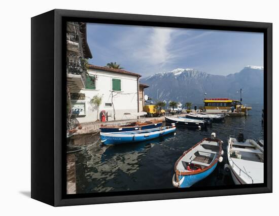 Limone Del Garda, Lake Garda, Lombardy, Italian Lakes, Italy, Europe-Sergio Pitamitz-Framed Premier Image Canvas