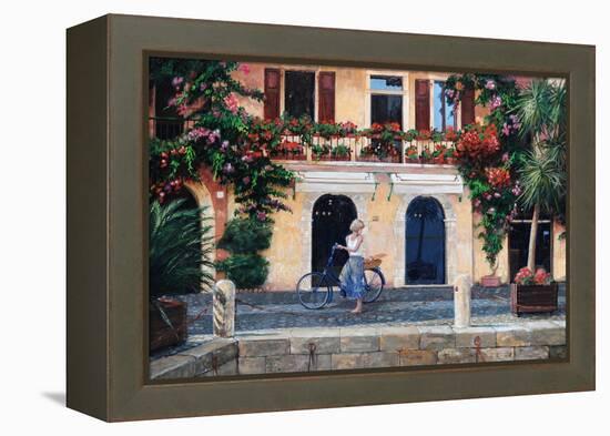 Limone, Lake Garda, Italy, 2003-Trevor Neal-Framed Premier Image Canvas