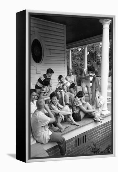 Lina Mccarroll Hosts 15 Visitors During Hospitality Weekend, Warrenton, North Carolina, 1951-Lisa Larsen-Framed Premier Image Canvas