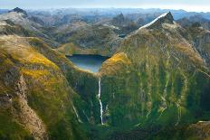 Amazing Aerial View of Fiordland National Park on Scenic Flight from Milford Sound to Queenstown, N-Lina Shatalova-Photographic Print