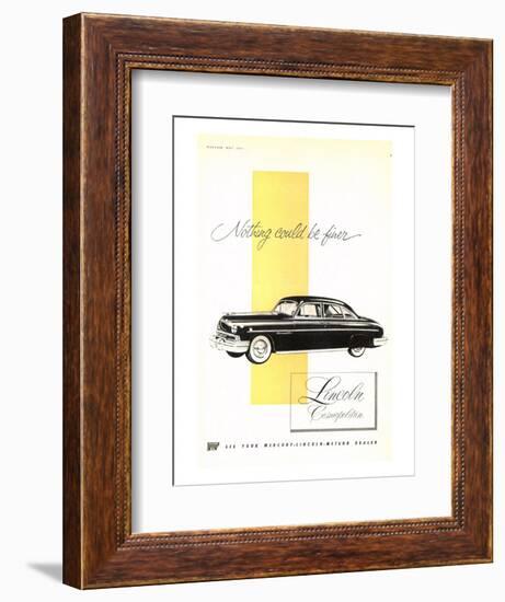 Lincoln 1951 Cosmopolitan-null-Framed Premium Giclee Print